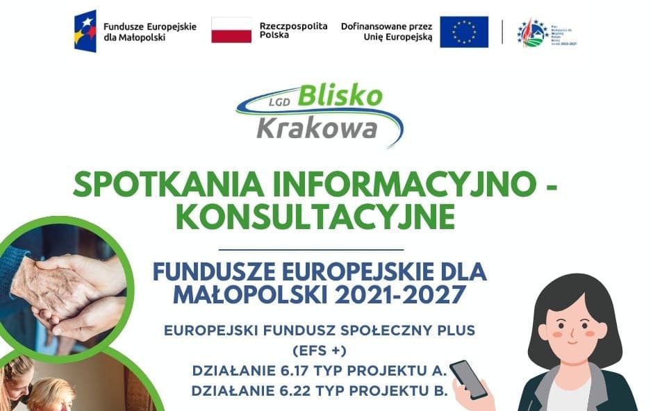 Bezpłatne spotkania informacyjno-konsultacyjne dotyczące możliwości pozyskania dofinansowania w ramach LSR 2023–2027